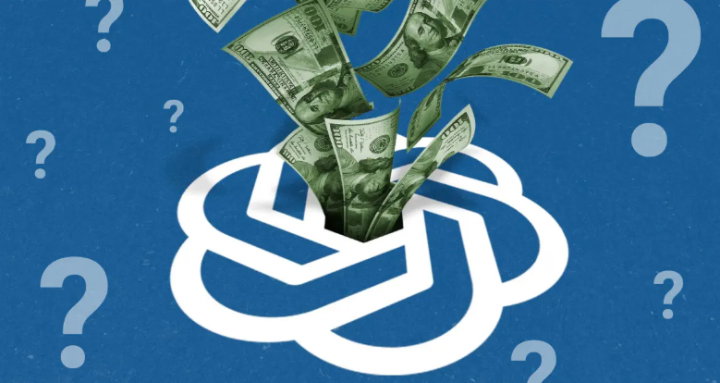 TechDogs-"An Image Showing U.S. Dollar Bills Flowing Into The OpenAI Logo"